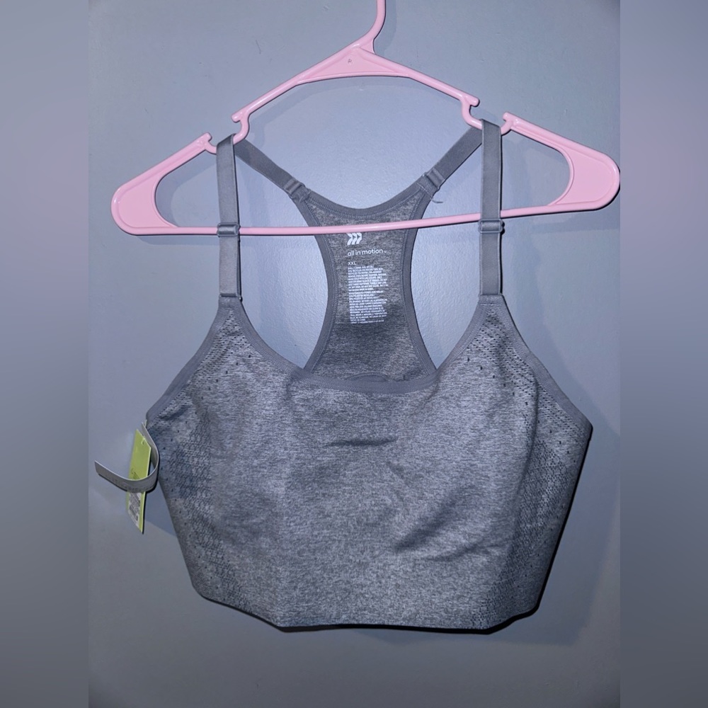 NWT Women's High Support Seamless Bonded Sports Bra Size XXL